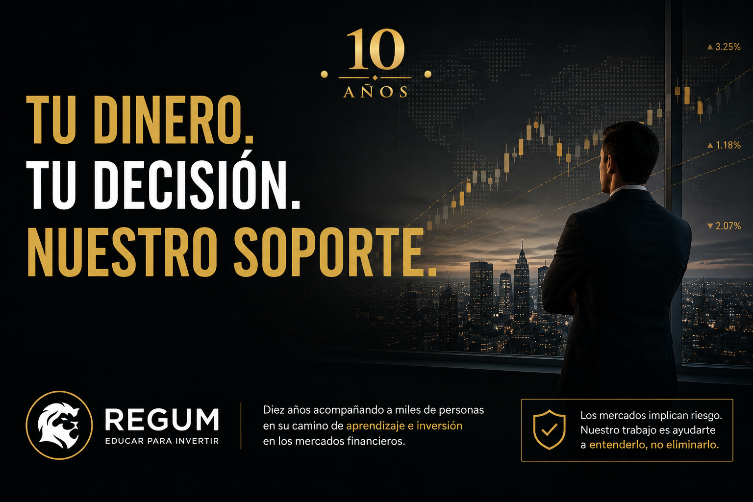 Tu dinero. Tu decisión. Nuestro soporte.